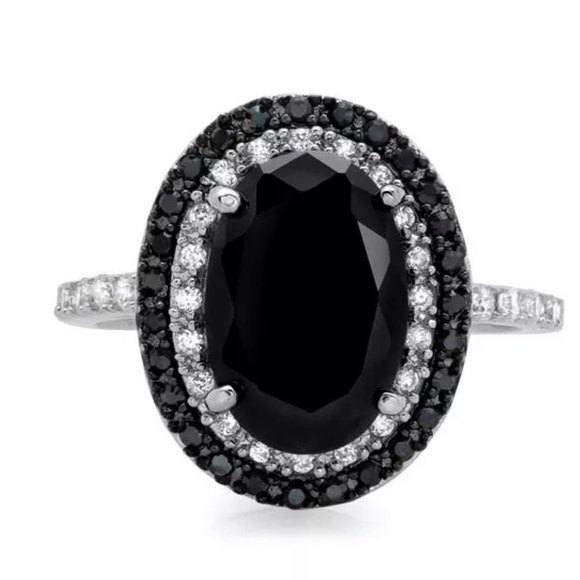 *NEW* 925 Silver Women’s Sapphire Ring - Picture 2 of 4